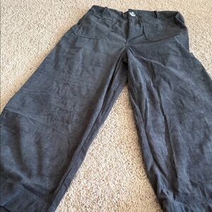 Amazon Women's Charcoal Gray Wide-Leg Corduroy Pants